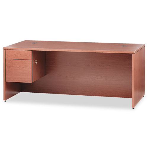 10500 Series "L" Workstation Single Pedestal Desk with 3/4 Height Pedestal, 72" x 36" x 29.5", Bourbon Cherry-(HON10586LHH)