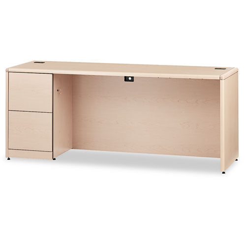 10700 Series Left Pedestal Credenza, 72w x 24d x 29.5h, Natural Maple-(HON10708LDD)