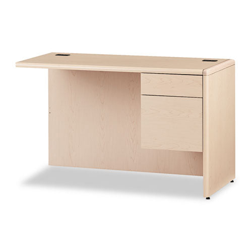 10700 "L" Workstation Return, Right 3/4 Height Pedestal, 48 x 24, Natural Maple-(HON10715RDD)