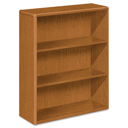 10700 Series Wood Bookcase, Three-Shelf, 36w x 13.13d x 43.38h, Bourbon Cherry-(HON10753HH)