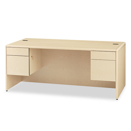 10700 Series Double Pedestal Desk with Three-Quarter Height Pedestals, 72" x 36" x 29.5", Natural Maple-(HON10791DD)