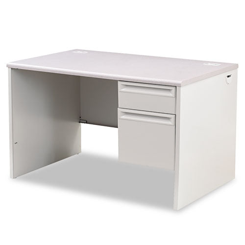 38000 Series Right Pedestal Desk, 48" x 30" x 29.5", Light Gray-(HON38251G2Q)