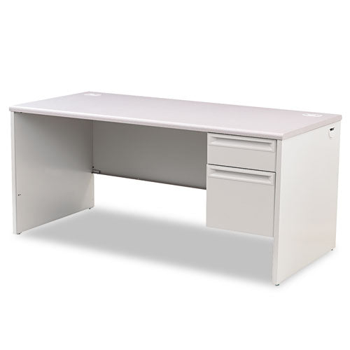 38000 Series Right Pedestal Desk, 66" x 30" x 29.5", Light Gray-(HON38291RG2Q)