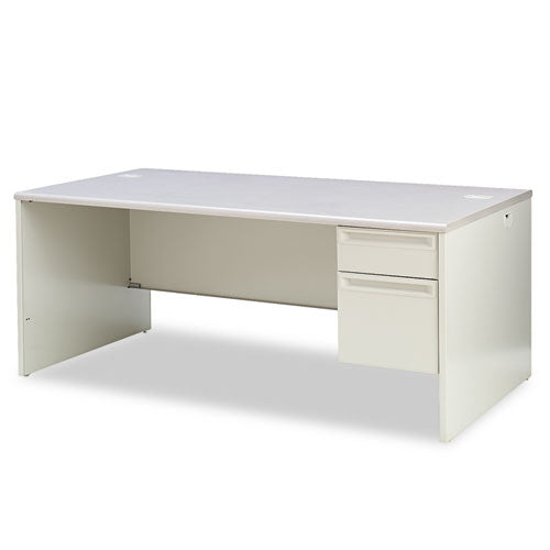 38000 Series Right Pedestal Desk, 72" x 36" x 29.5", Light Gray-(HON38293RG2Q)