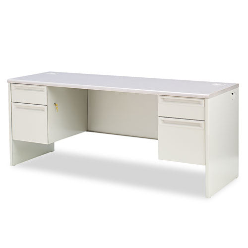 38000 Series Kneespace Credenza, 72w x 24d x 29.5h, Gray Patterned-(HON38854G2Q)