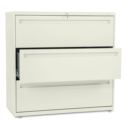 Brigade 700 Series Lateral File, 3 Legal/Letter-Size File Drawers, Putty, 42" x 18" x 39.13"-(HON793LL)