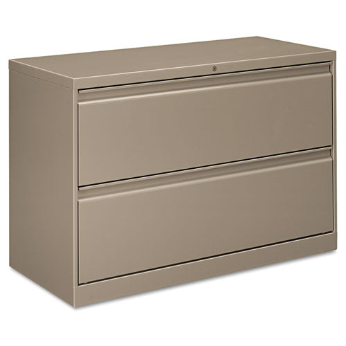Flagship Lateral File, 2 Legal/Letter/A4/A5-Size File Drawers, Light Gray, 30" x 18" x 28"-(HON9170AQ)