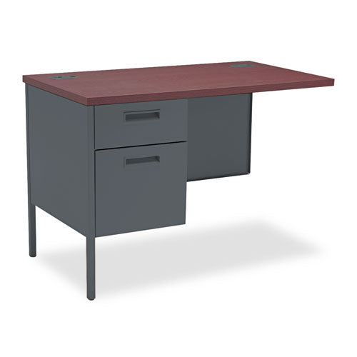 Metro Classic Series Workstation Return, Left, 42w x 24d x 29.5h, Mahogany/Charcoal-(HONP3236LNS)