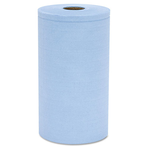 Prism Scrim Reinforced Wipers, 4-Ply, 9.75" x 275 ft, Unscented, Blue, 6 Rolls/Carton-(HOSC2375BH)