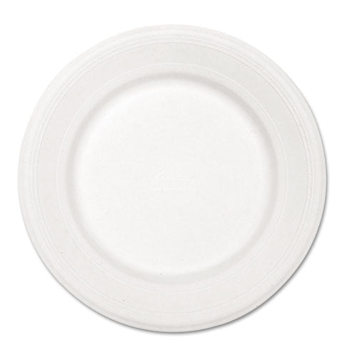 Paper Dinnerware, Plate, 10.5" dia, White, 500/Carton-(HUH21217)