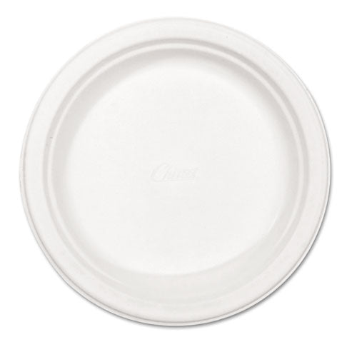 Paper Dinnerware, Plate, 8.75" dia, White, 500/Carton-(HUH21227)