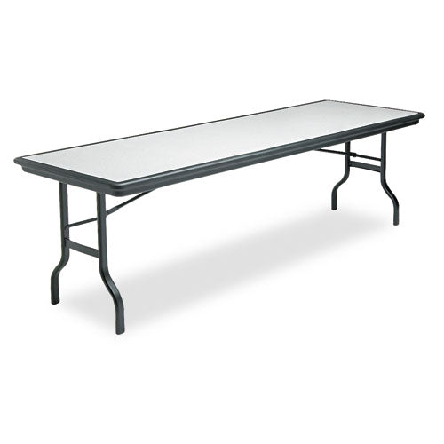 IndestrucTable Ultimate Folding Table, Rectangular, 96w x 30d x 29h, Granite/Black-(ICE65137)
