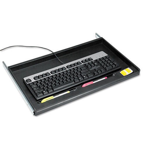 Standard Underdesk Keyboard Drawer, 21.38"w x 12.88"d, Black-(IVR53010)