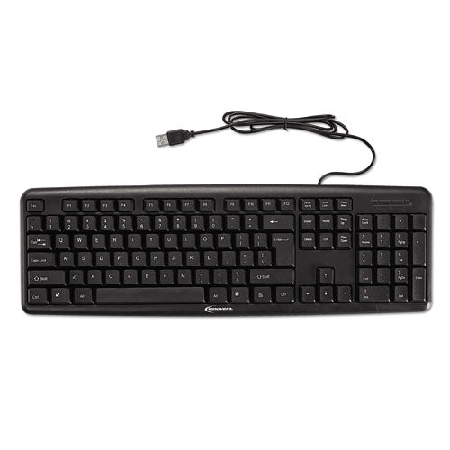 Slimline Keyboard, USB, Black-(IVR69201)