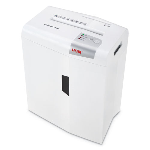 shredstar X10 Cross-Cut Shredder, 10 Manual Sheet Capacity-(HSM1045)