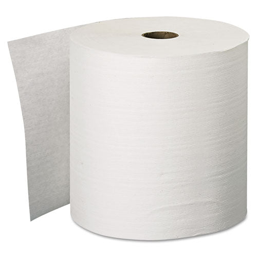 Hard Roll Paper Towels with Premium Absorbency Pockets, 1-Ply, 8" x 600 ft, 1.5" Core, White, 6 Rolls/Carton-(KCC11090)