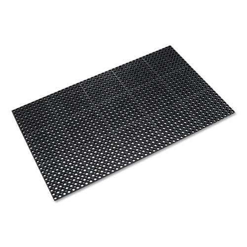 Safewalk Heavy-Duty Anti-Fatigue Drainage Mat, General Purpose, 36 x 60, Black-(CWNWSTF35BK)