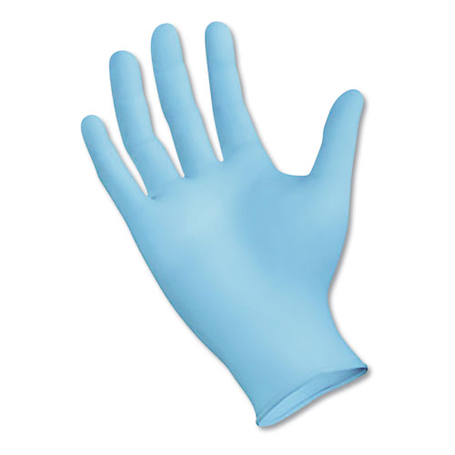 Disposable Examination Nitrile Gloves, Large, Blue, 5 mil, 1,000/Carton-(BWK382LCTA)