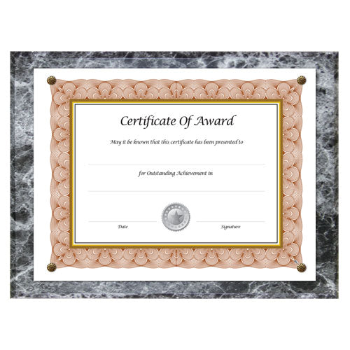 Award-A-Plaque Document Holder, Acrylic/Plastic, 10.5 x 13, Black-(NUD18815M)