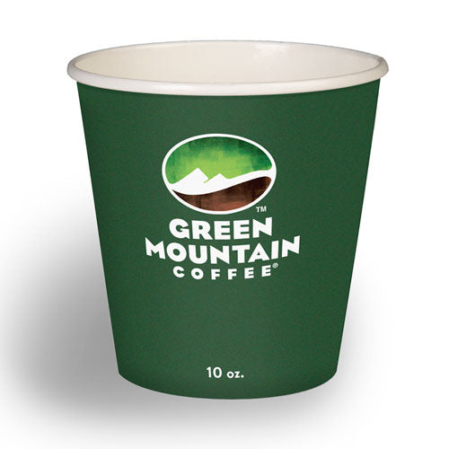 Paper Hot Cups, 10 oz, Green Mountain Design, Multicolor, 1,000/Carton-(GMT93767)