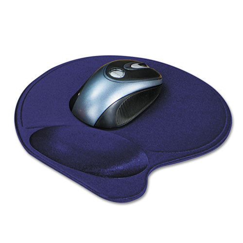 Wrist Pillow Extra-Cushioned Mouse Support, 7.9 x 10.9, Blue-(KMW57803)