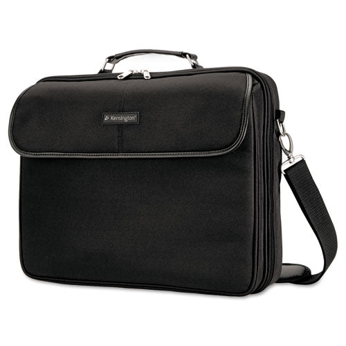 Simply Portable 30 Laptop Case, Fits Devices Up to 15.6", Polyester, 15.75 x 3 x 13.5, Black-(KMW62560)