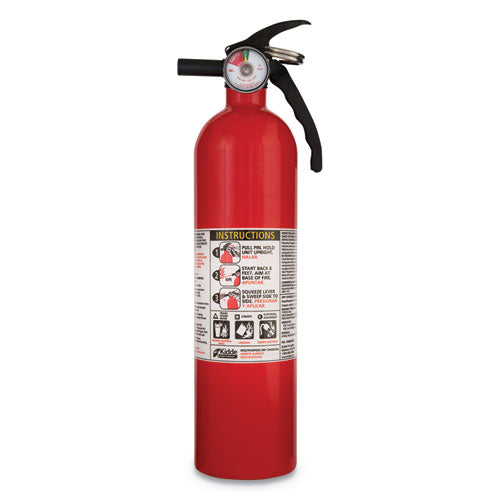 Full Home Fire Extinguisher, 1-A, 10-B:C, 2.5 lb-(KID466142MTL)