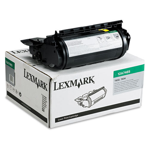 12A7465 Return Program Extra High-Yield Toner, 32,000 Page-Yield, Black-(LEX12A7465)