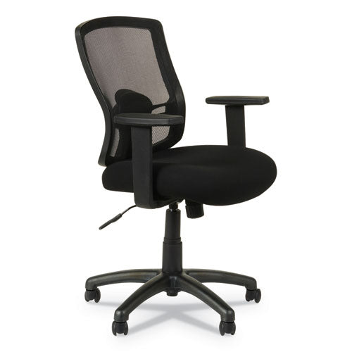 Alera Etros Series Mesh Mid-Back Chair, Supports Up to 275 lb, 18.03" to 21.96" Seat Height, Black-(ALEET42ME10B)