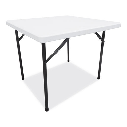 Square Plastic Folding Table, 36w x 36d x 29.25h, White-(ALEPT36SW)