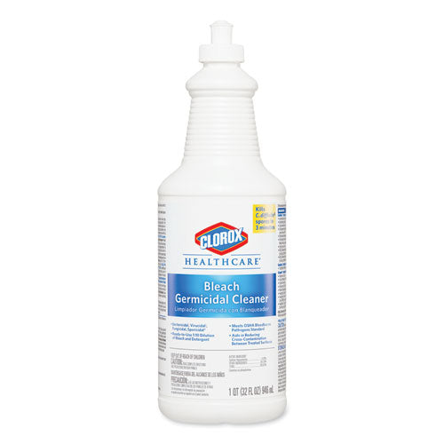 Bleach Germicidal Cleaner, 32 oz Pull-Top Bottle, 6/Carton-(CLO68832)