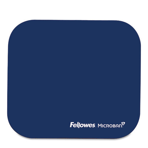 Mouse Pad with Microban Protection, 9 x 8, Navy-(FEL5933801)