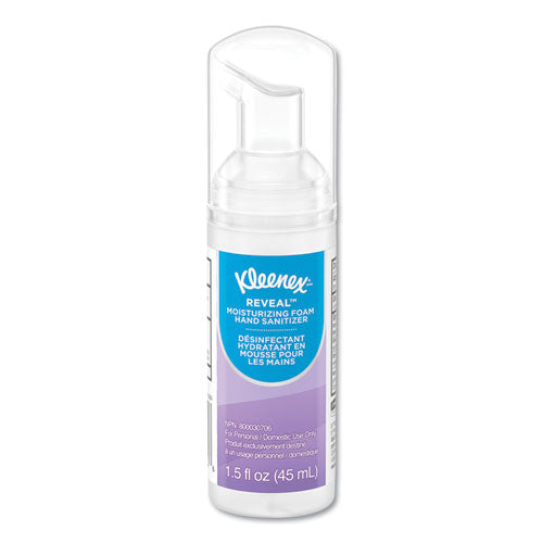 Ultra Moisturizing Foam Hand Sanitizer, 1.5 oz Pump Bottle, Unscented-(KCC34604EA)