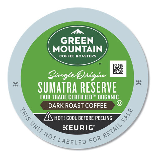 Fair Trade Organic Sumatran Extra Bold Coffee K-Cups, 24/Box-(GMT4060)