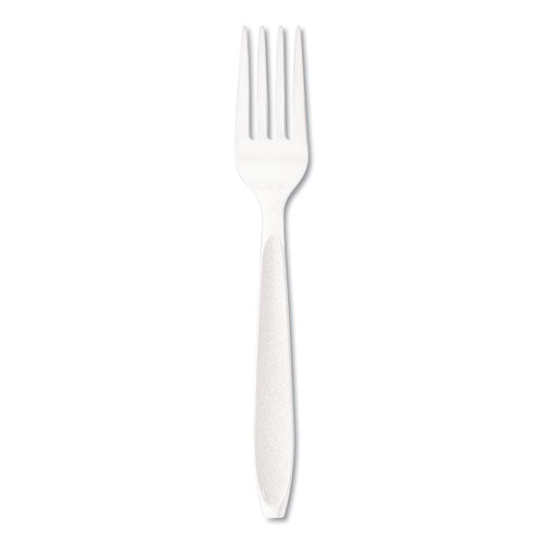 Impress Heavyweight Full-Length Polystyrene Cutlery, Fork, White, 1,000/Carton-(SCCHSWF0007)