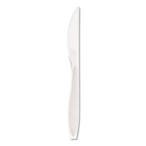 Impress Heavyweight Full-Length Polystyrene Cutlery, Knife, White, 1,000/Carton-(SCCHSWK0007)