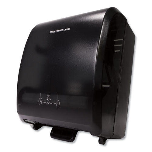 Xtra Mechanical Hands-Free Towel Dispenser, 12.31 x 9.31 x 15.94, Black-(BWK29GREEN)