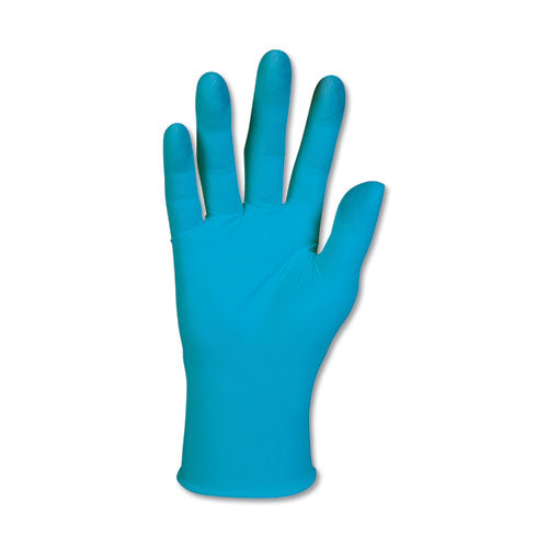 G10 Blue Nitrile Gloves, Powder-Free, Blue, 242 mm Length, Medium, 100/Box-(KCC57372)