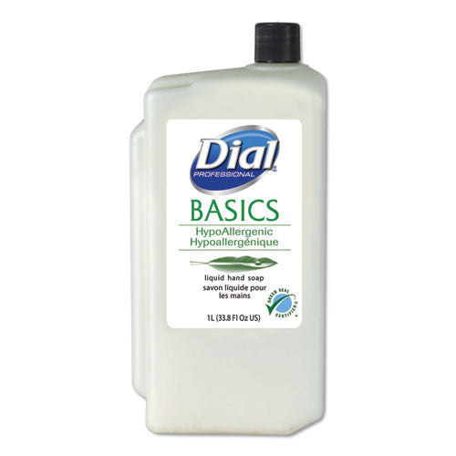 Basics Liquid Hand Soap Refill for 1 L Liquid Dispenser, Fresh Floral, 1 L, 8/Carton-(DIA06046)