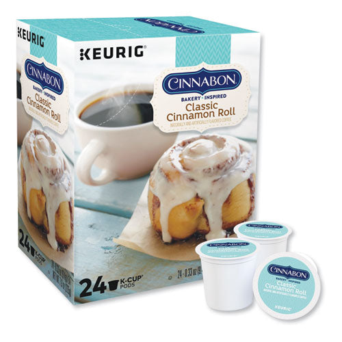Cinnabon Classic Cinnamon Roll Coffee K-Cups, 24/Box-(GMT6305)