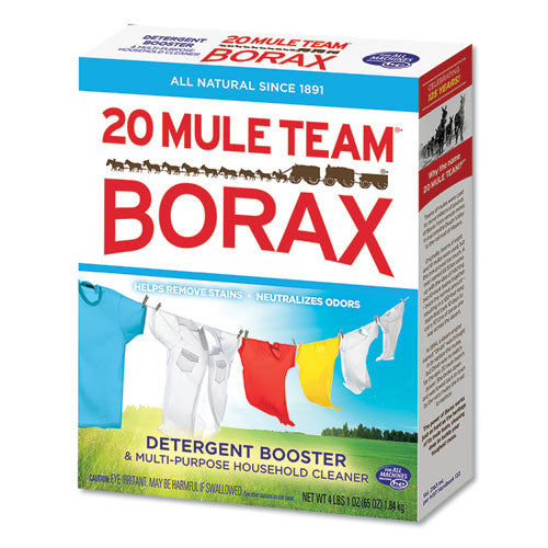 20 Mule Team Borax Laundry Booster, Powder, 4 lb Box, 6 Boxes/Carton-(DIA00201)