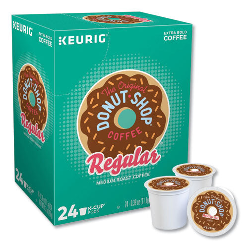 Donut Shop Coffee K-Cups, Regular, 24/Box-(DIE60052101)