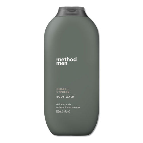 Mens Body Wash, Cedar and Cyprus, 18 oz, 6/Carton-(MTH01860)