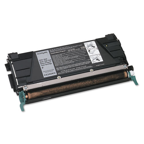 C5240KH Return Program High-Yield Toner, 8,000 Page-Yield, Black-(LEXC5240KH)