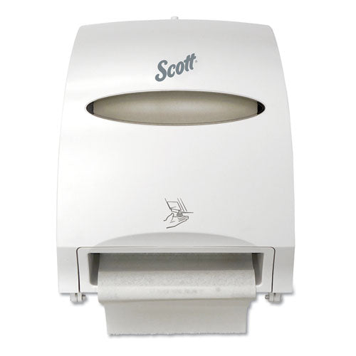 Essential Electronic Hard Roll Towel Dispenser, 12.7 x 9.57 x 15.76, White-(KCC48858)