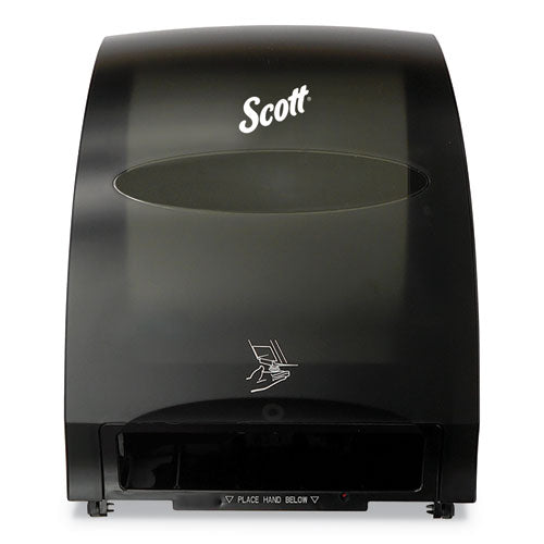 Essential Electronic Hard Roll Towel Dispenser, 12.7 x 9.57 x 15.76, Black-(KCC48860)