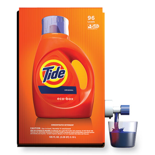 Eco-Box HE Liquid Laundry Detergent, Tide Original Scent, 105 oz Bag-In-A-Box-(PGC89013)