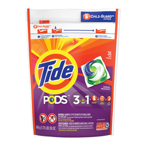Pods, Laundry Detergent, Spring Meadow, 35/Pack, 4 Packs/Carton-(PGC93127CT)