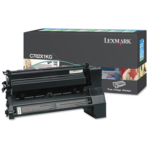 C782X1KG Extra High-Yield Toner, 15,000 Page-Yield, Black-(LEXC782X1KG)