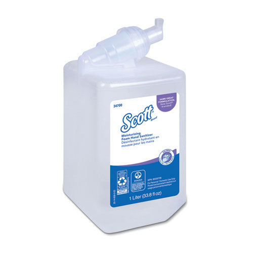 Control Super Moisturizing Foam Hand Sanitizer, 1,000 mL Refill, Unscented, 6/Carton-(KCC34700)